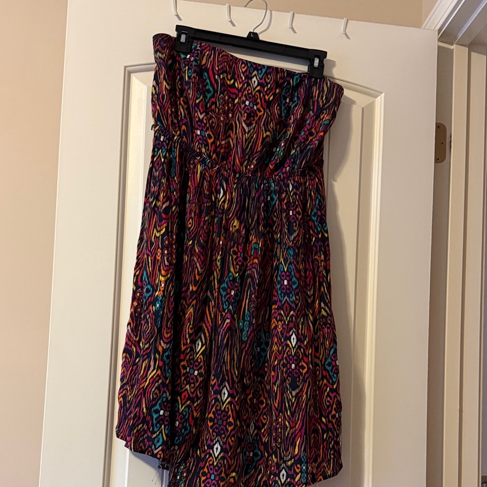 Torrid Multicolor Strapless Dress